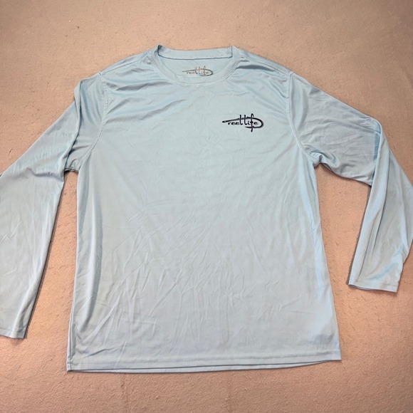 Reel Life "Raised on the Water" Long-Sleeve Fishing T-Shirt – Women's Large - Picture 1 of 8